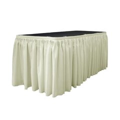 Ivory 10' Table Skirting