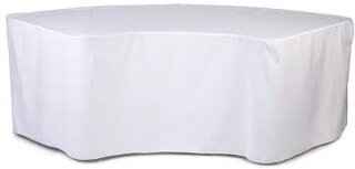 White Serpentine Table Cloth