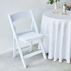 White Resin Folding Chair