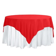 Square 72' x 72' Red Majestic Table Cloth/Overlay