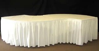 Ivory Serpentine Table Cloth
