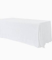 White 6' Floor Length 90" x 132"