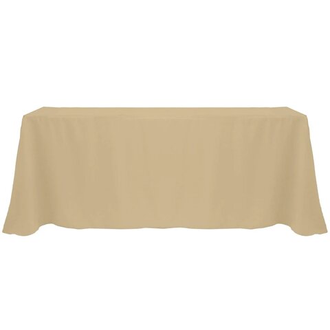 Tan 6ft Floor Length 90in x 132in