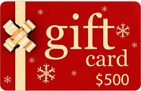  E-Gift Card $500.00