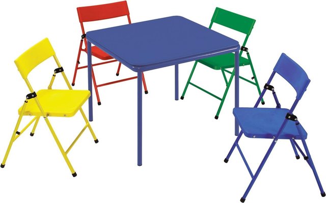 Kids 5 piece table and 4 chairs 