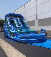 Blue Paradise 16' Dual Lane Water Slide