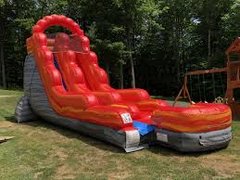 18 Ft Fire Marble Water Slide or Dry Slide