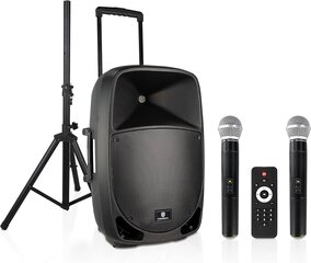 PA Blue Tooth Speaker System - 200 WATTS - connect your phone or wireless microphone - 
