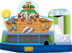 19 X 20 Noah's Ark 5 in 1 Jumping Castle with Wet or DRY Slide