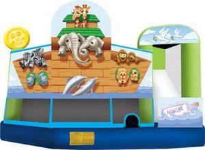 19 X 20 Noah's Ark 5 in 1 Jumping Castle with Wet or DRY Slide - 