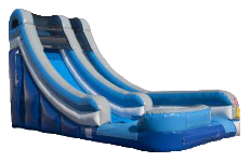 18' Blue Waterworks Slide