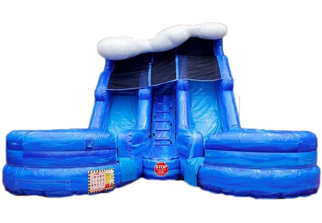 (C) 18ft-16ft Dual Lane Wet-Dry Slide