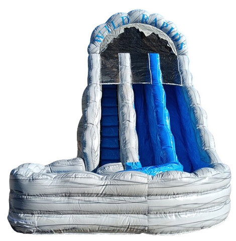 18ft Dual Lane Curve Wet-Dry Slide