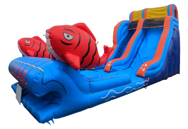 (B) 18ft Big Kahuna Wave Wet-Dry Slide