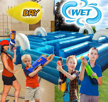 (C) Inflatable Tag Maze - Wet or Dry