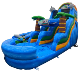 18ft Wave Jungle Wet-Dry slide