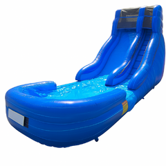 (B) 18ft Blue Wave Wild Rapids Wet-Dry Slide