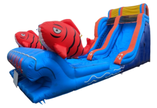 (B) 18ft Big Kahuna Wave Wet-Dry Slide