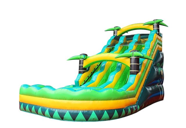 18ft Dual Lane Paradise Curve Wet-Dry slide