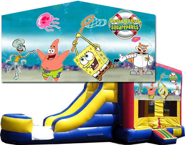 (C) Sponge Bob Bounce Slide Combo