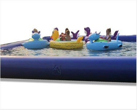 (D) 5 Bumper Boats With Pool