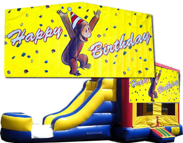 (C) Curious George Bounce Slide Combo