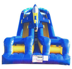 (D) Blue Angels 18ft Dual Dry Slide