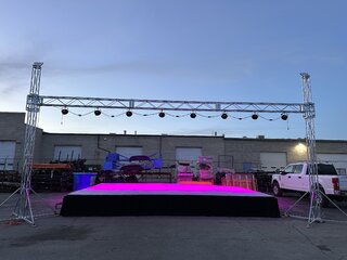 (D) Stage with Lighting