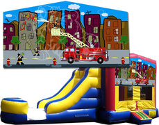 (C) Fire Truck Bounce Slide Combo