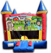 (C) Western Fun Castle Bounce House