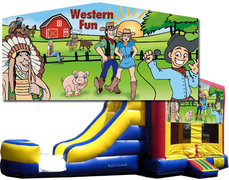 (C) Western Fun Bounce Slide Combo