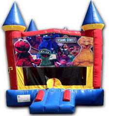 (C) Sesame Street Castle Bounce House