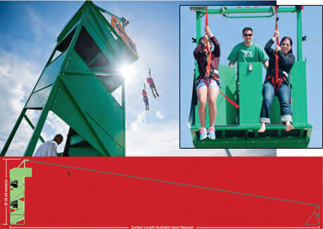(D) 200ft Fly Wire Zip Line