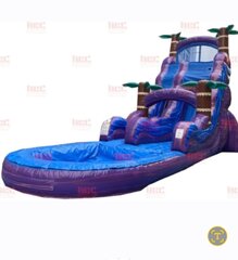 22' Purple Hurricane Waterslide
