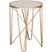 Gold Mirror Round Table