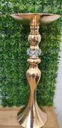 GOLD Centerpiece Stand with Crystal