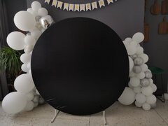 Black Circle Backdrop Covers