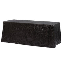 Black Sequin Tablecloth 90x132