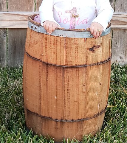 Small Vintage Wine Barrel