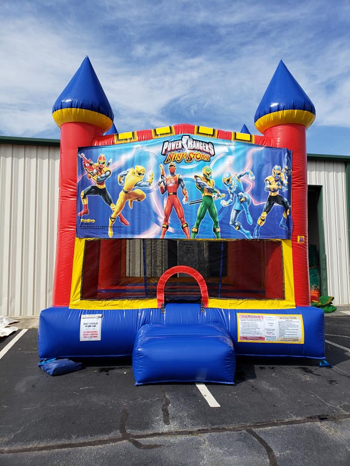 power ranger bouncy castle