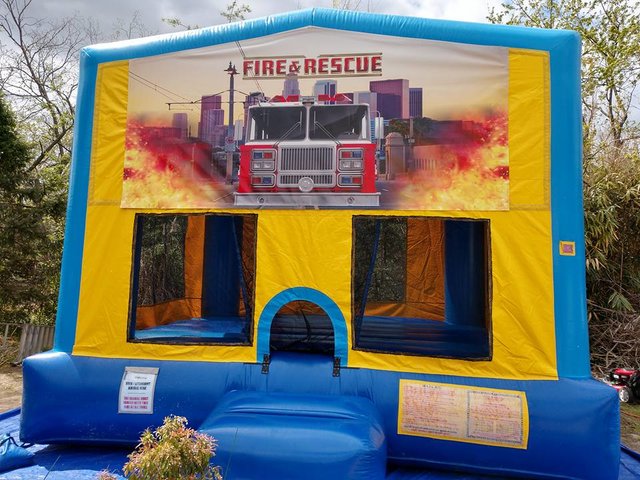 Fire Rescue Bounce House Large