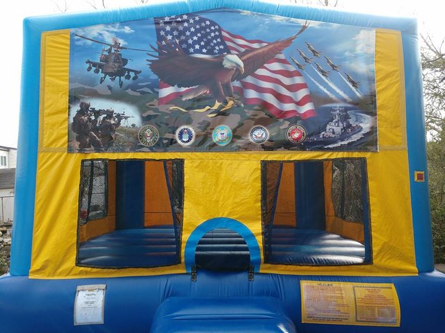 Patriotic 2 Bounce House Large