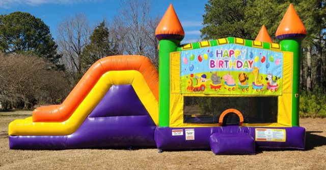 Happy Birthday 3 Castle Double Slide Dry Combo