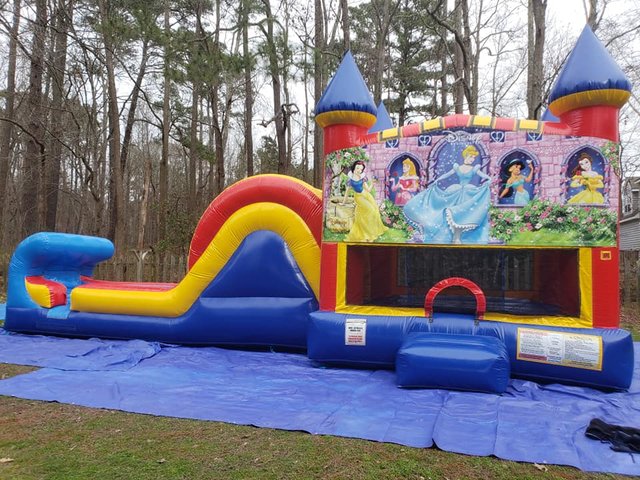 Disney Princess Castle Single Slide Wet Combo