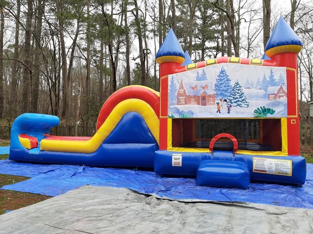Winter Wonderland Castle Single Slide Dry Combo