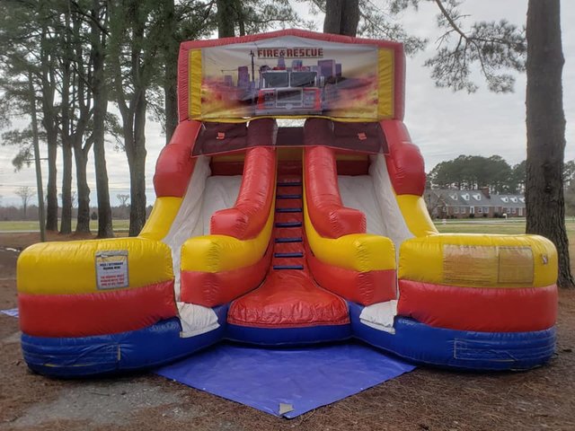 Fire Rescue Double Dry Slide
