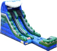 16ft Blue Marble Wet Slide