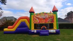 Fall Festival Castle Double Slide Dry Combo
