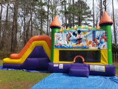 Mickey Mouse Castle Double Slide Dry Combo