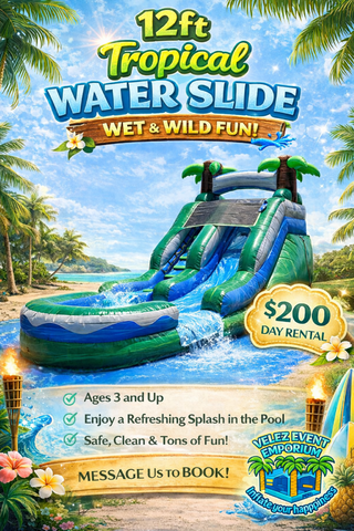 12ft Tropical Slide